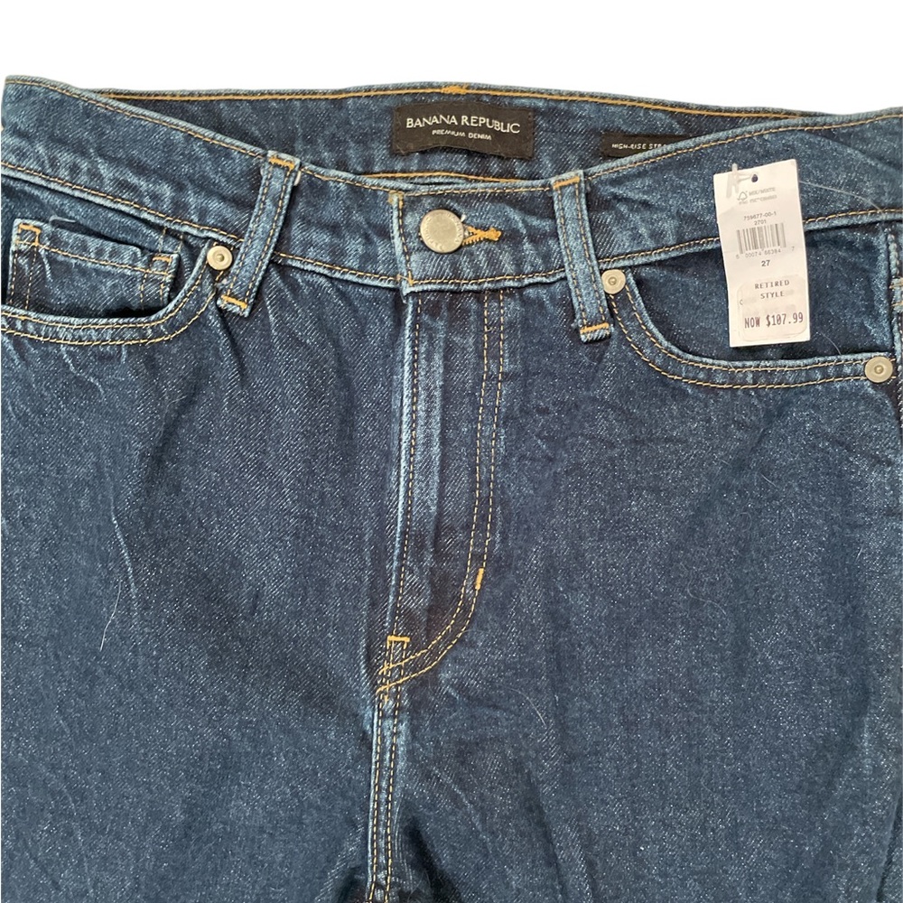Banana Republic Women’s Jeans High-Rise Straight Retired Style Size 27 - Picture 5 of 5